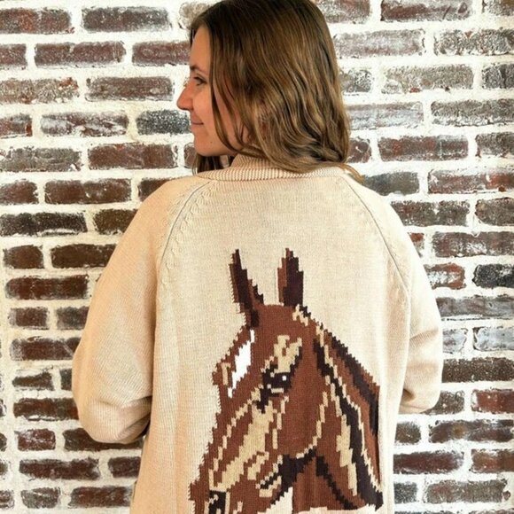Sweater, Equine Embrace Jacquard - Picture 3 of 4